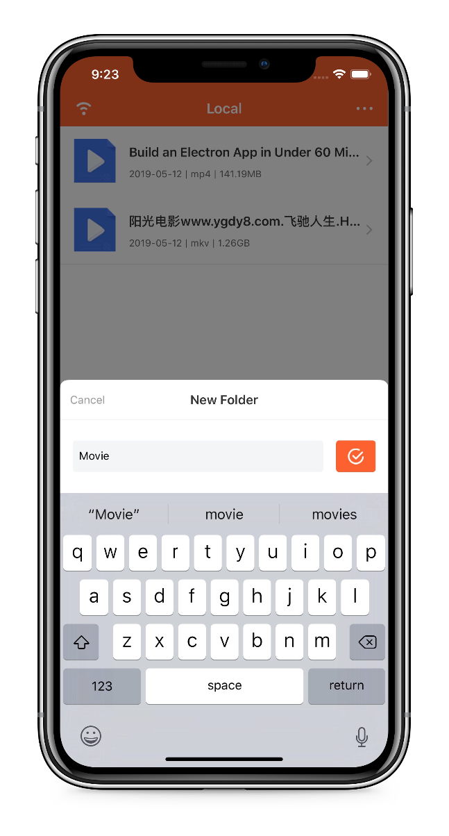 iPhone App Mockup - Shards App Promo Demo
